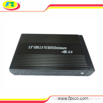 1TB 2TB 3TB USB 2.0 Black Silver Aluminum external hard drive hdd case enclosure